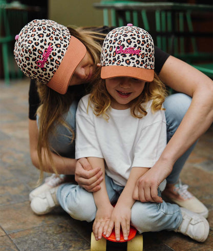 Casquette Parents-Enfants Léopard #7, visière courbée, matchy-matchy, éco-responsable, dès 9 mois, Cool Kids Only !