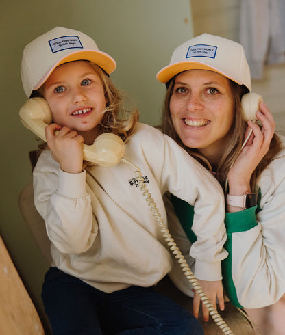 Casquette Parents-Enfants Mini Primrose, visière courbée, 100% coton biologique, matchy-matchy, dès 9 mois, Cool Kids Only !