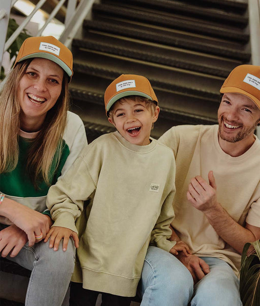 Casquette Parents-Enfants Mini Peanut, visière courbée, matchy-matchy, 100% coton biologique, dès 9 mois, Cool Kids Only !