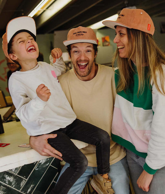 Casquette Parents-Enfants Mini Nutty, visière plate, velours, matchy-matchy, dès 9 mois, Cool Kids Only !