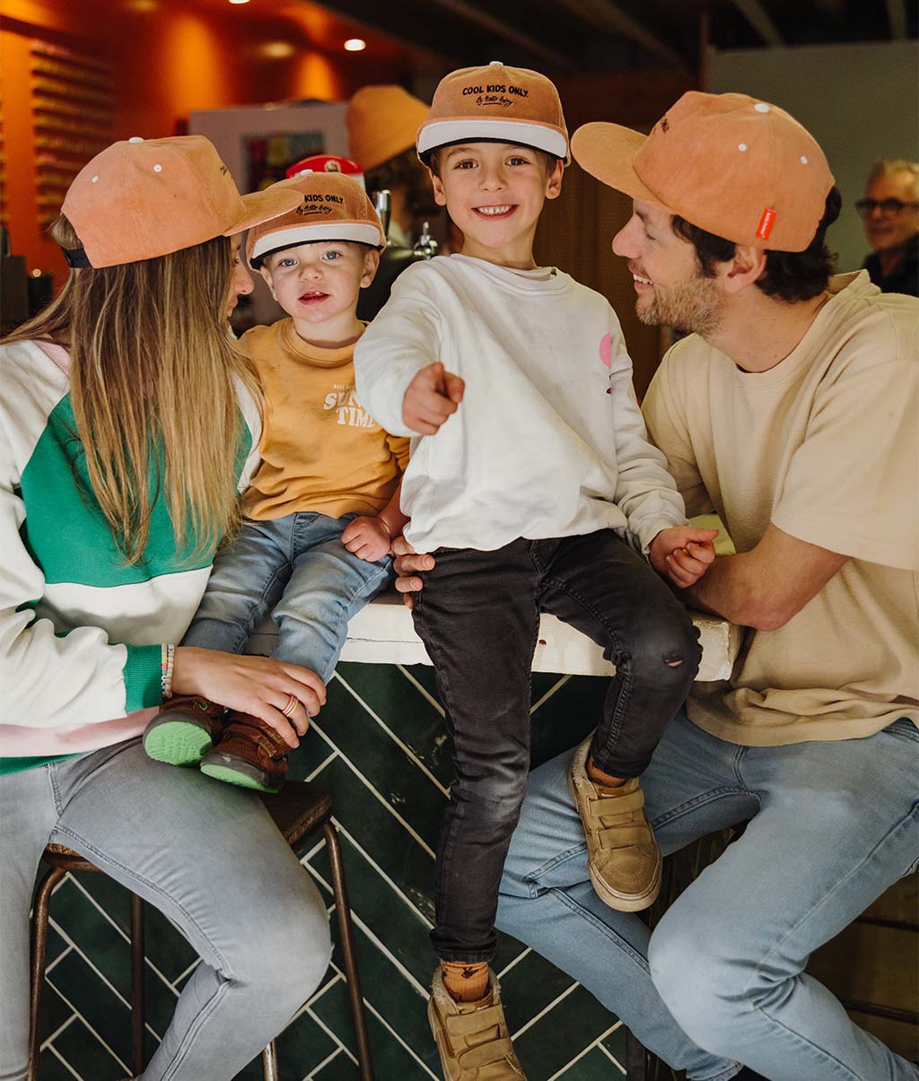 Casquette Parents-Enfants Mini Nutty, visière plate, velours, matchy-matchy, dès 9 mois, Cool Kids Only !