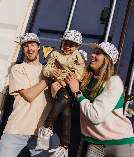 Casquette Parents-Enfants Hossegor, visière plate, matchy-matchy, éco-responsable, dès 9 mois, Cool Kids Only !