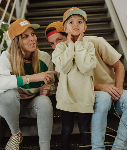 Casquette Parents-Enfants Mini Peanut, visière courbée, matchy-matchy, 100% coton biologique, dès 9 mois, Cool Kids Only !