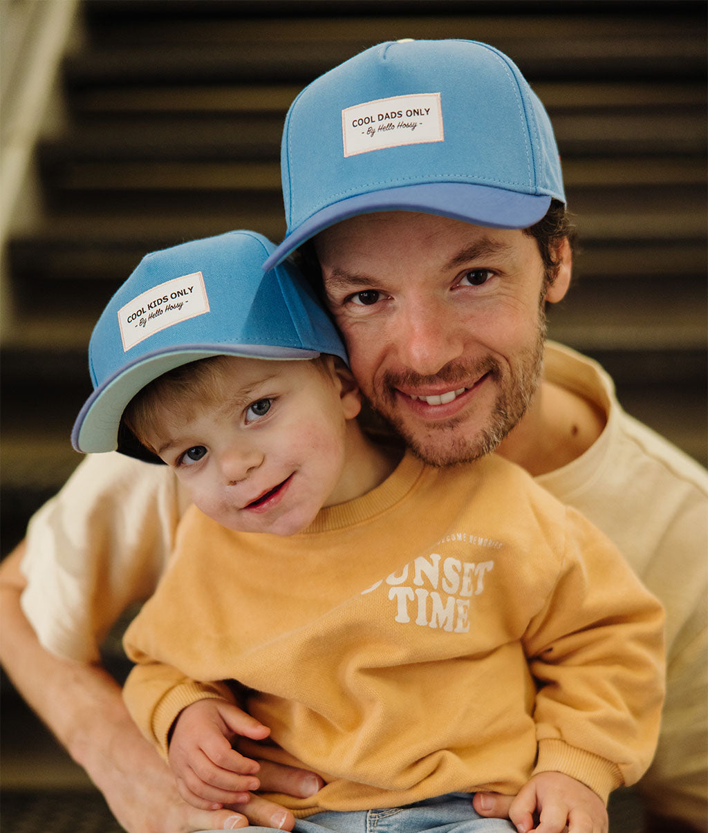 Casquette Parents-Enfants Mini Dive, visière courbée, 100% coton biologique, matchy-matchy, dès 9 mois, Cool Kids Only !