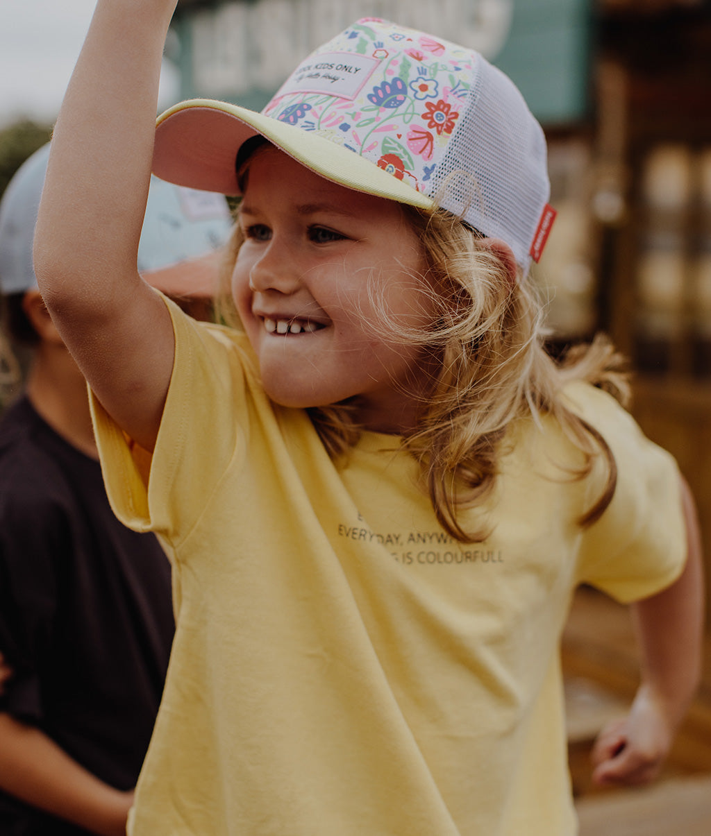 Casquette Enfants Garden Party, style Trucker, éco-responsable, certifiée Oeko-Tex, dès 9 mois, Cool Kids Only !