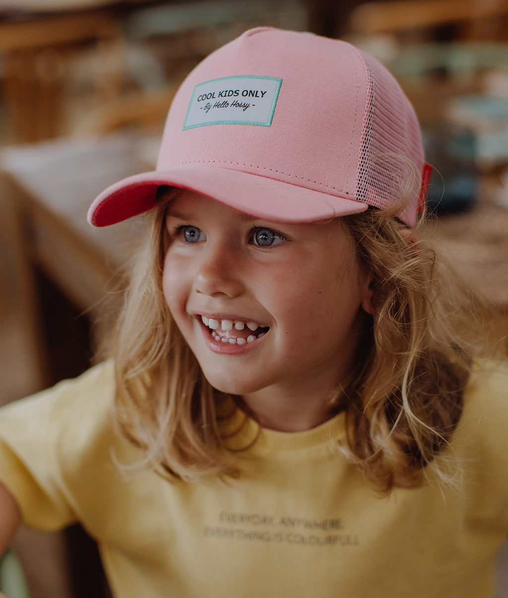 Casquette Enfants Mini Peony, style Trucker, éco-responsable, certifiée Oeko-Tex, dès 9 mois, Cool Kids Only !