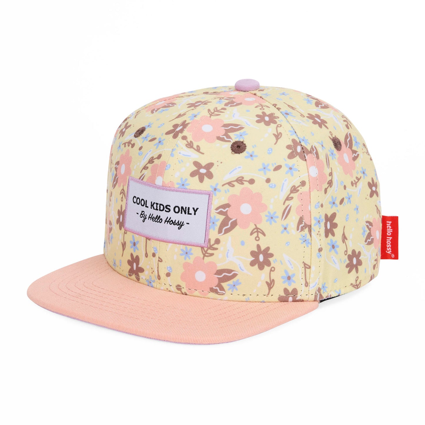 Casquette Enfants Pastel Blossom, visière plate, éco-responsable, certifiée Oeko-Tex, dès 9 mois, Cool Kids Only !