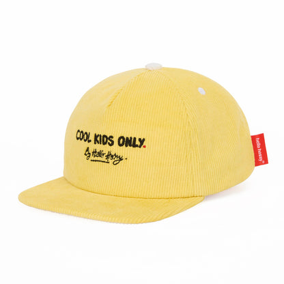 Casquette Enfants Mini Citrus, visière plate, velours, certifiée Oeko-Tex, dès 9 mois, Cool Kids Only !