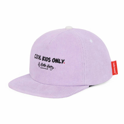 Casquette Enfants Mini Plum, visière plate, velours, certifiée Oeko-Tex, dès 9 mois, Cool Kids Only !