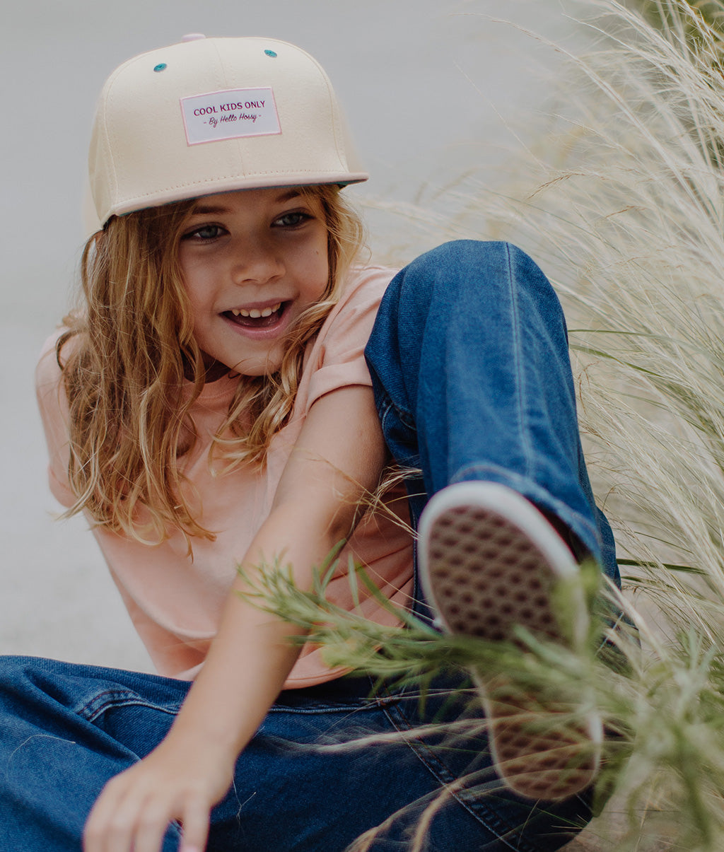 Casquette Enfants Mini Cotton, visière plate, 100% coton biologique, certifiée Oeko-Tex, dès 9 mois, Cool Kids Only !