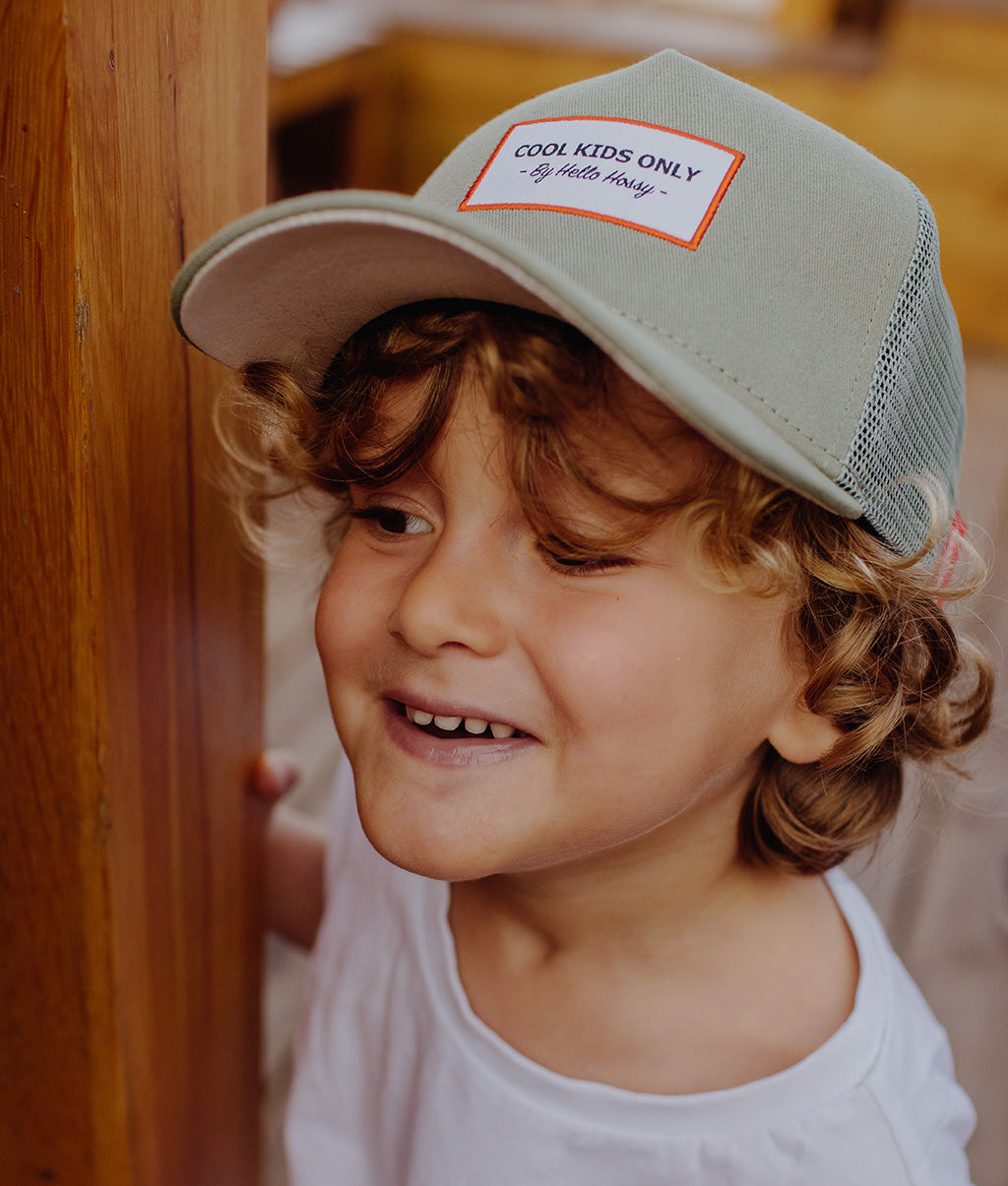 Casquette Parents-Enfants Mini Olive, style Trucker, matchy-matchy, éco-responsable, dès 9 mois, Cool Kids Only !