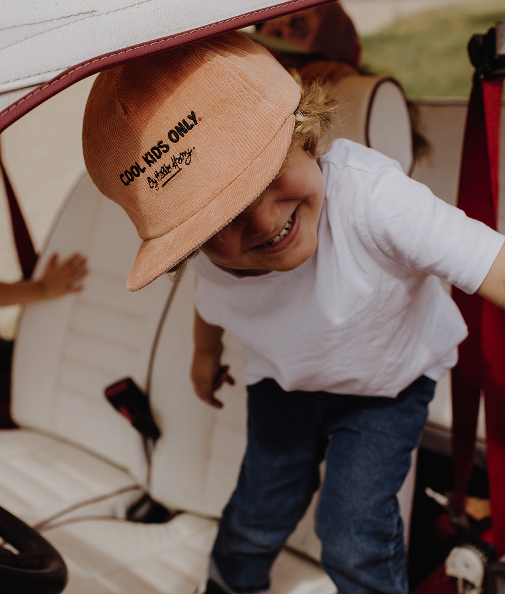 Casquette Parents-Enfants Mini Nutty, visière plate, velours, certifiée Oeko-Tex, dès 9 mois, Cool Kids Only !