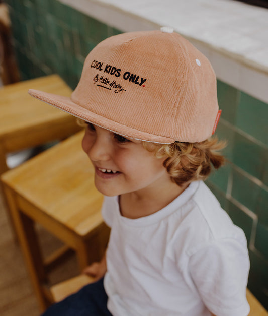 Casquette Parents-Enfants Mini Nutty, visière plate, velours, certifiée Oeko-Tex, dès 9 mois, Cool Kids Only !