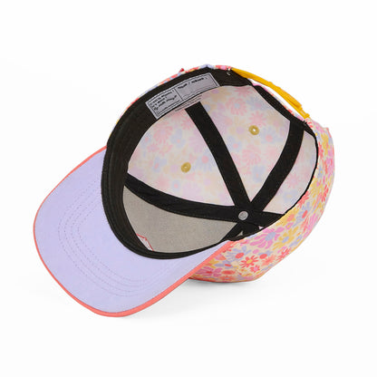 Casquette Enfants Retro Flowers, visière courbée, éco-responsable, certifiée Oeko-Tex, dès 9 mois, Cool Kids Only !