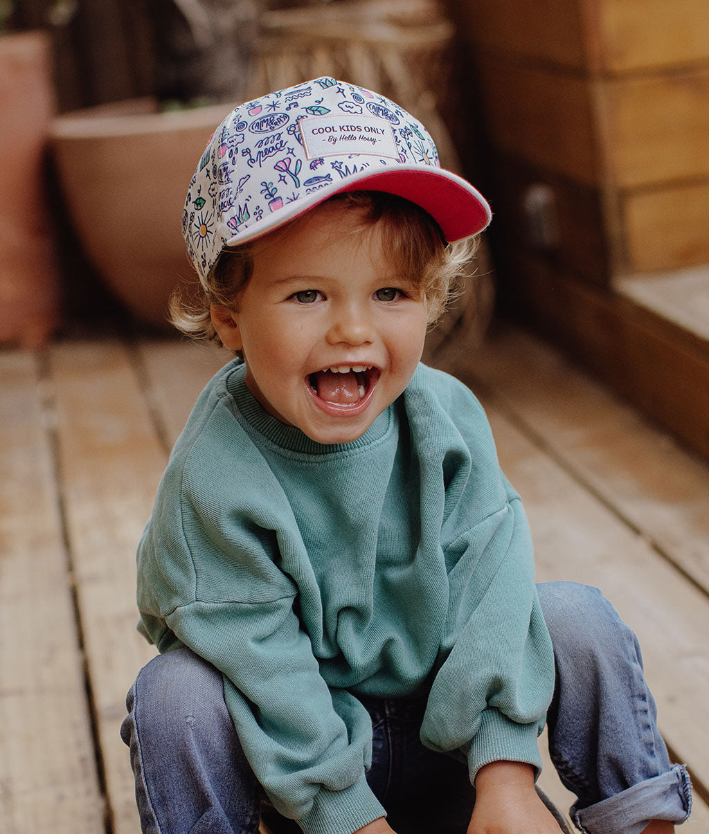 Casquette Enfants Playground, visière courbée, éco-responsable, certifiée Oeko-Tex, dès 9 mois, Cool Kids Only !