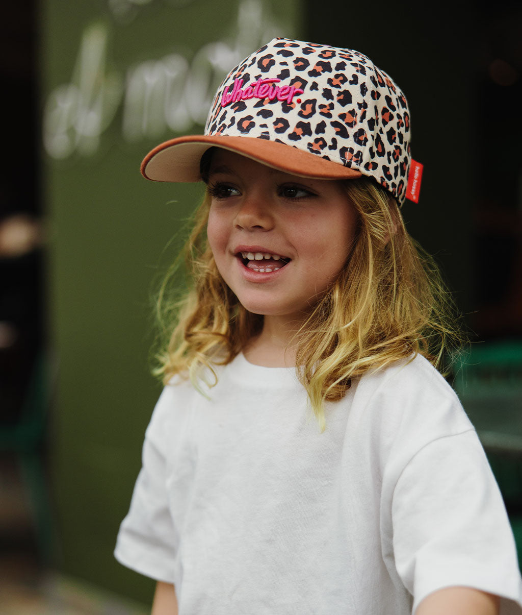 Casquette Enfants Léopard #7, visière courbée, matchy-matchy, éco-responsable, dès 9 mois, Cool Kids Only !