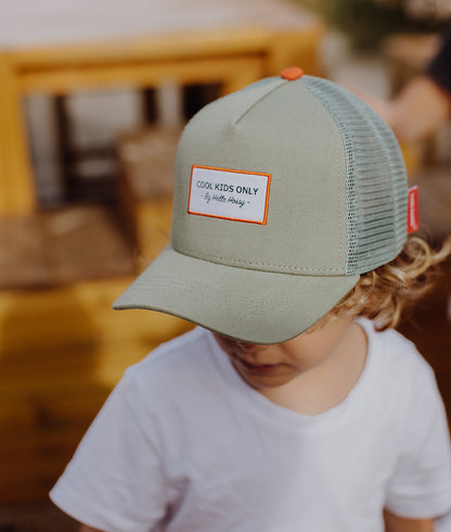 Casquette Parents-Enfants Mini Olive, style Trucker, matchy-matchy, éco-responsable, dès 9 mois, Cool Kids Only !