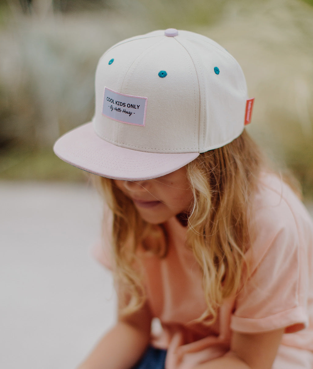 Casquette Enfants Mini Cotton, visière plate, 100% coton biologique, certifiée Oeko-Tex, dès 9 mois, Cool Kids Only !