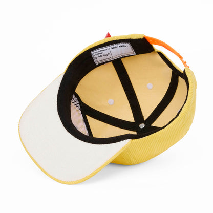 Casquette Enfants Mini Citrus, visière plate, velours, certifiée Oeko-Tex, dès 9 mois, Cool Kids Only !