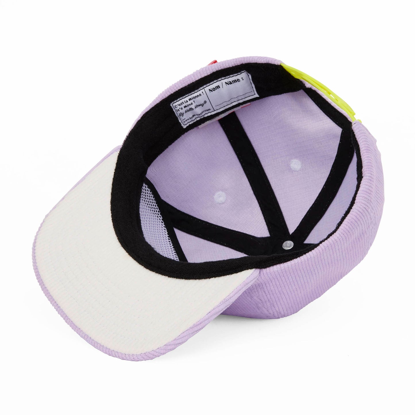 Casquette Enfants Mini Plum, visière plate, velours, certifiée Oeko-Tex, dès 9 mois, Cool Kids Only !