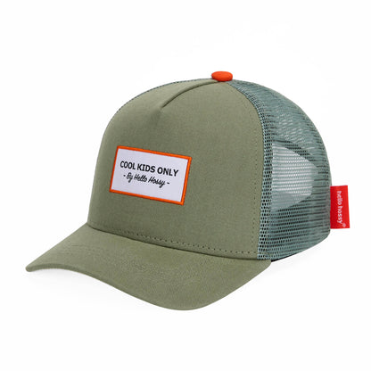 Casquette Parents-Enfants Mini Olive, style Trucker, matchy-matchy, éco-responsable, dès 9 mois, Cool Kids Only !