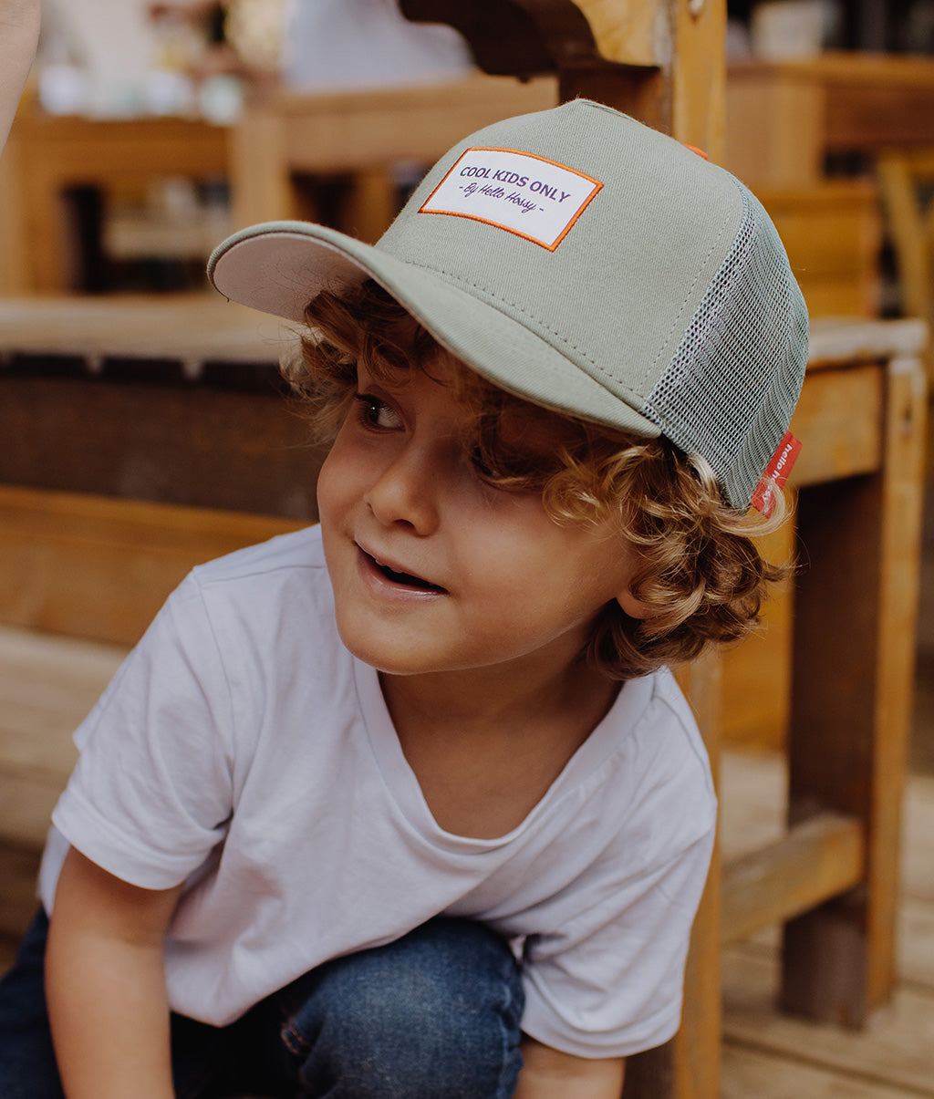 Casquette Parents-Enfants Mini Olive, style Trucker, matchy-matchy, éco-responsable, dès 9 mois, Cool Kids Only !