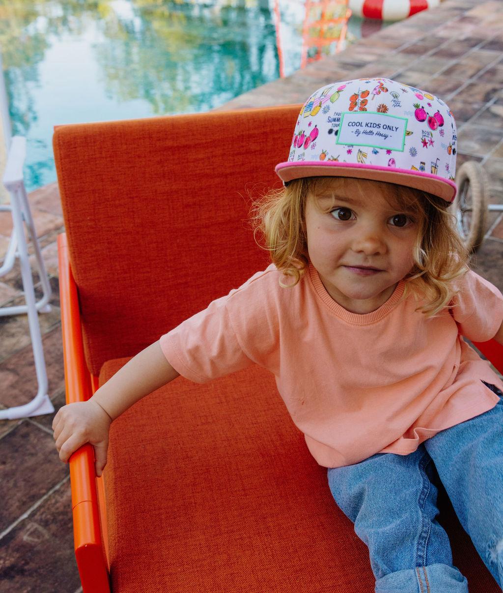 Kinderpet met fruit prints en kleurrijke motieven Hello Hossy
