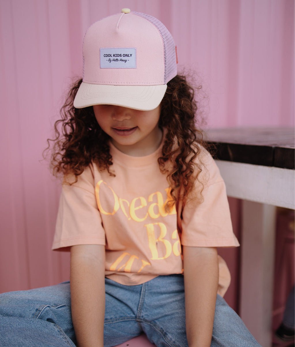 Casquette Mini Powder Pink Enfants & Bébés, Cool Kids Only, Hello Hossy
