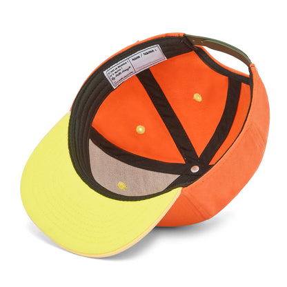 Pet kind oranje geel plat vizier verstelbaar Hello Hossy
