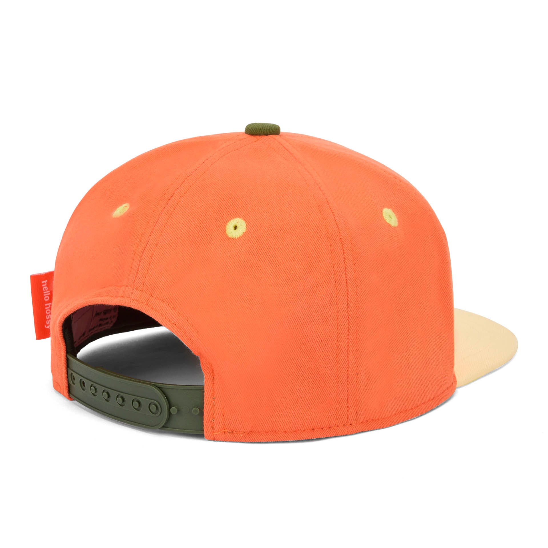 Pet kind oranje geel plat vizier verstelbaar Hello Hossy