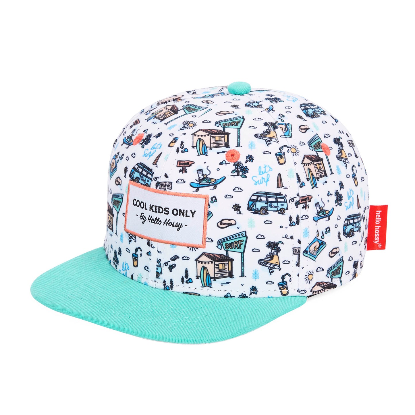 Casquette Parents-Enfants Hossegor, visière plate, matchy-matchy, éco-responsable, dès 9 mois, Cool Kids Only !