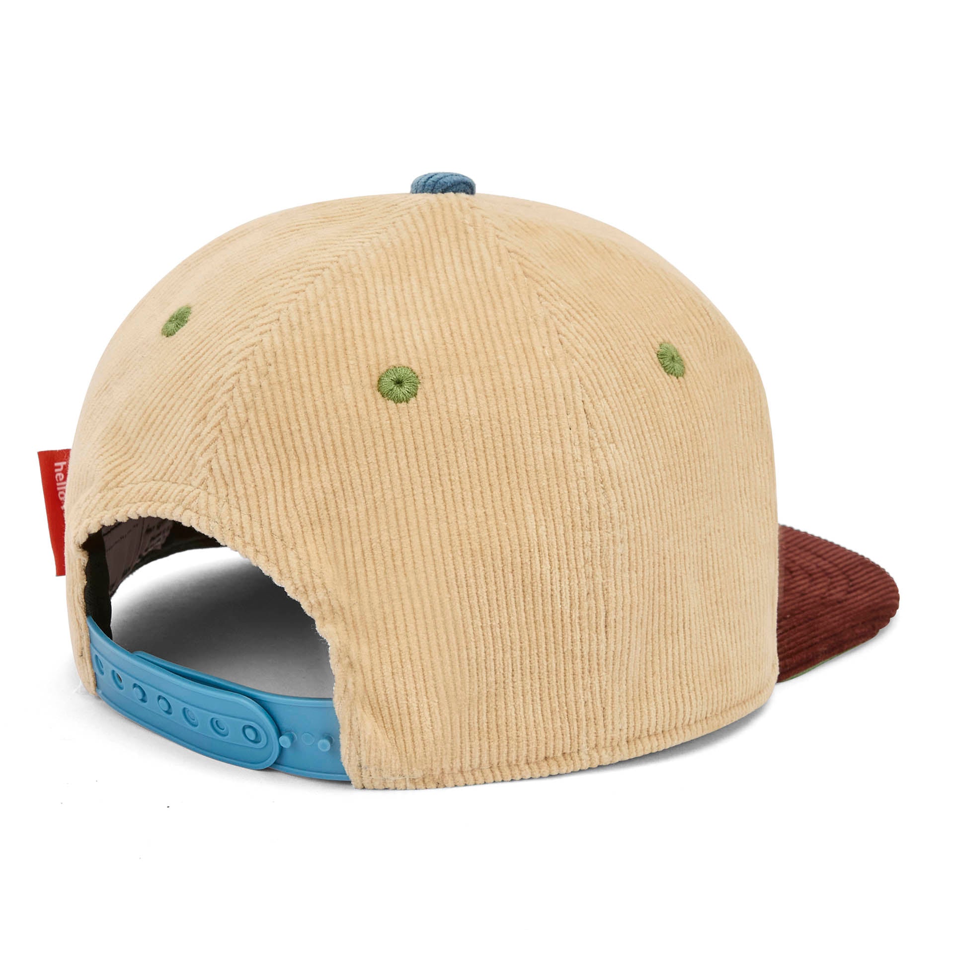 Casquette velours beige Sweet Almond pour enfant – vue arrière