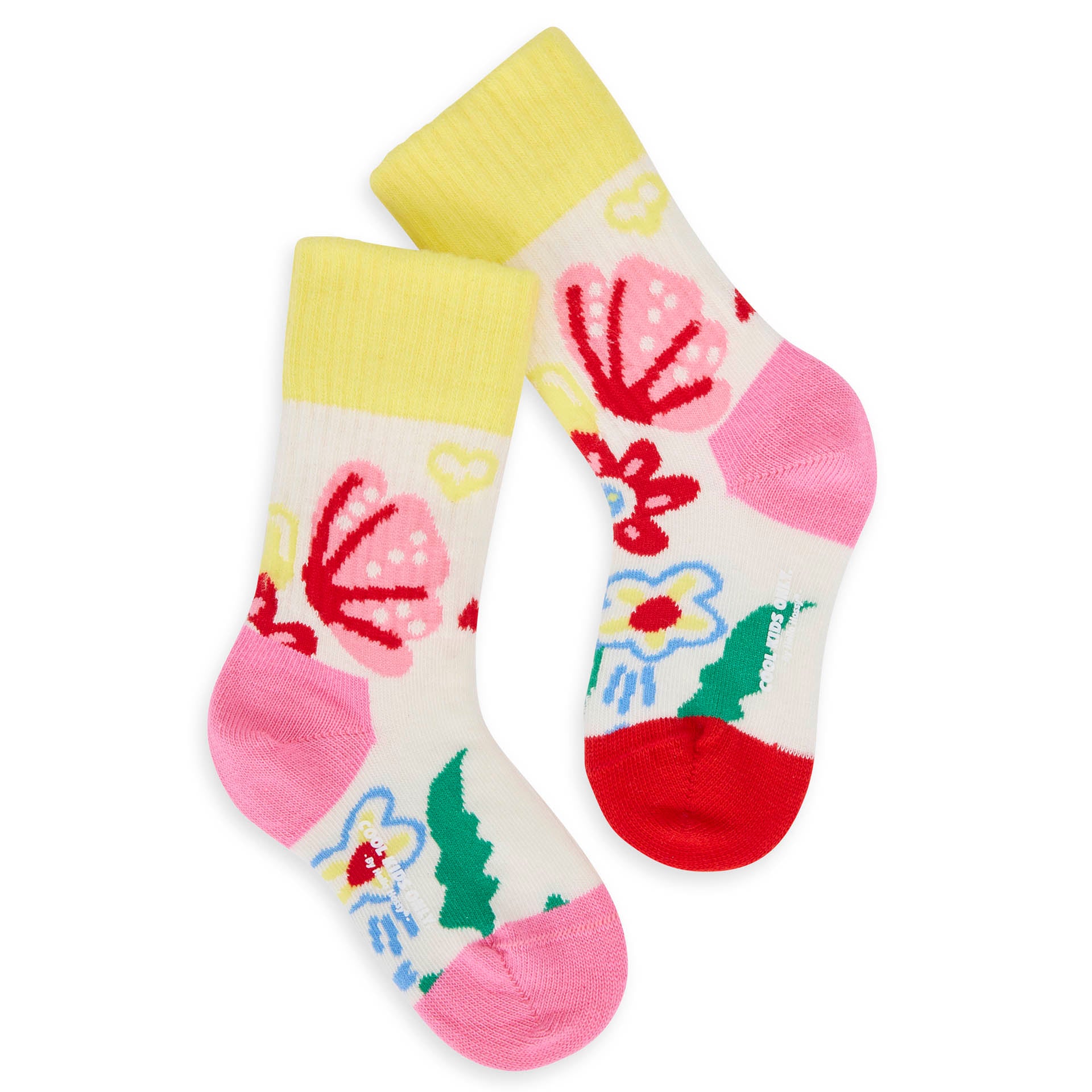 Chaussettes Enfants Garden Party, coton biologique, accessoire coloré, cadeau enfant, dès 1 an, Cool Kids Only !