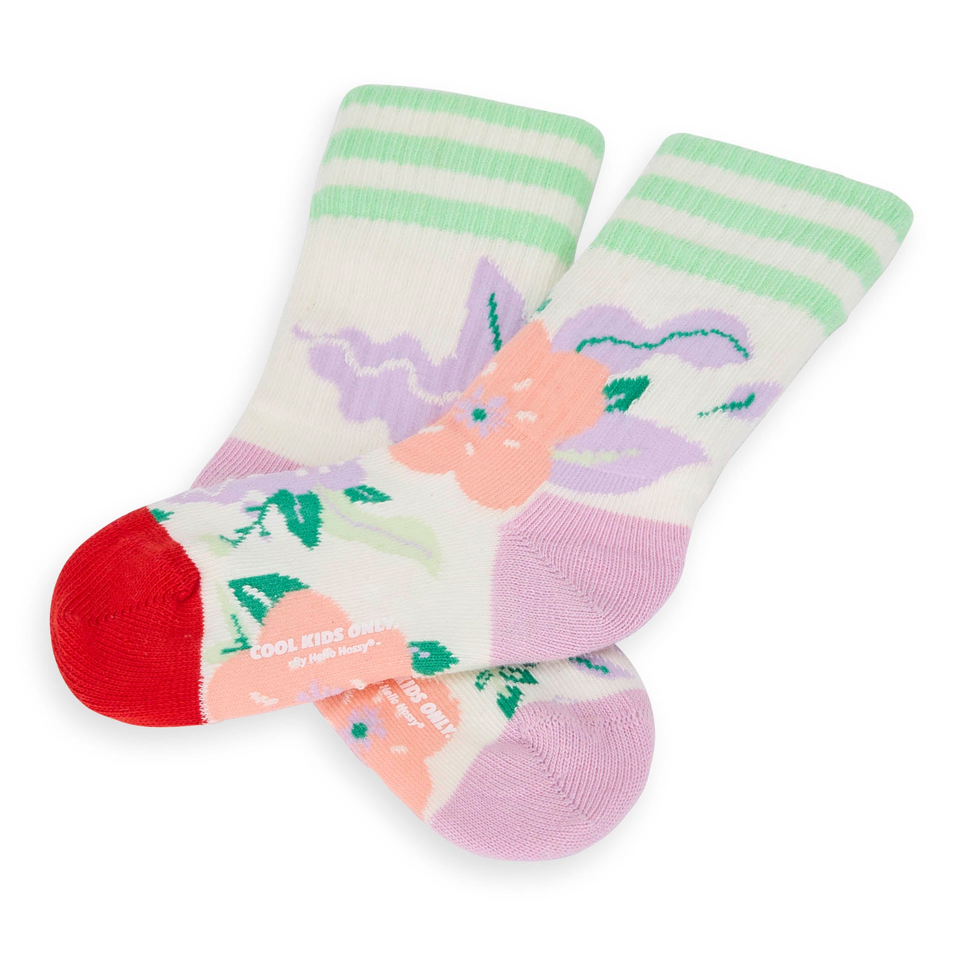 Chaussettes Enfants Flowers, coton biologique, accessoire coloré, cadeau enfant, dès 1 an, Cool Kids Only !