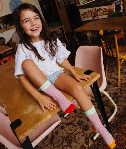 Chaussettes Enfants Mini Lavender, coton biologique, accessoire coloré, cadeau enfant, dès 1 an, Cool Kids Only !