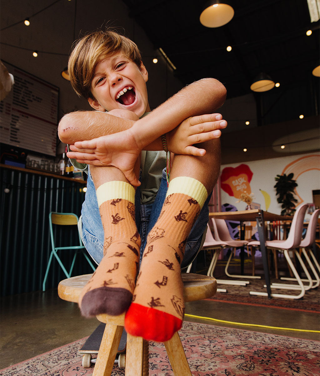 Chaussettes Enfants Groovy, coton biologique, accessoire coloré, cadeau enfant, dès 1 an, Cool Kids Only !