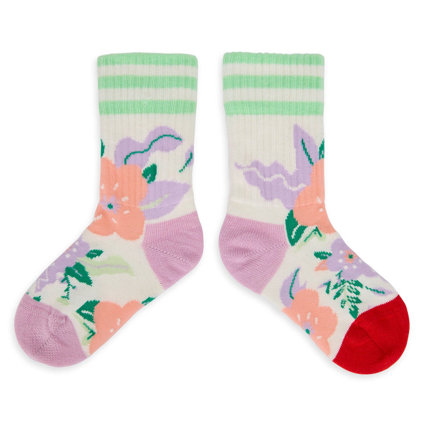 Chaussettes Enfants Flowers, coton biologique, accessoire coloré, cadeau enfant, dès 1 an, Cool Kids Only !