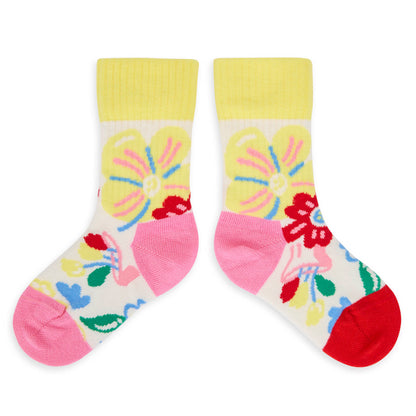 Chaussettes Enfants Garden Party, coton biologique, accessoire coloré, cadeau enfant, dès 1 an, Cool Kids Only !