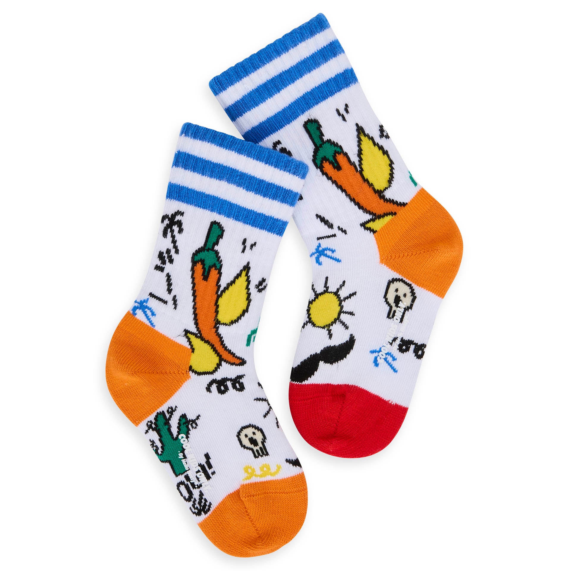 Chaussettes Enfants Mexico, coton biologique, accessoire coloré, cadeau enfant, dès 1 an, Cool Kids Only !