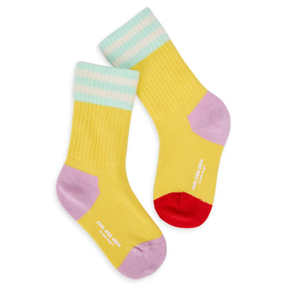 Chaussettes Enfants Mini Sunshine, coton biologique, accessoire coloré, cadeau enfant, dès 1 an, Cool Kids Only !