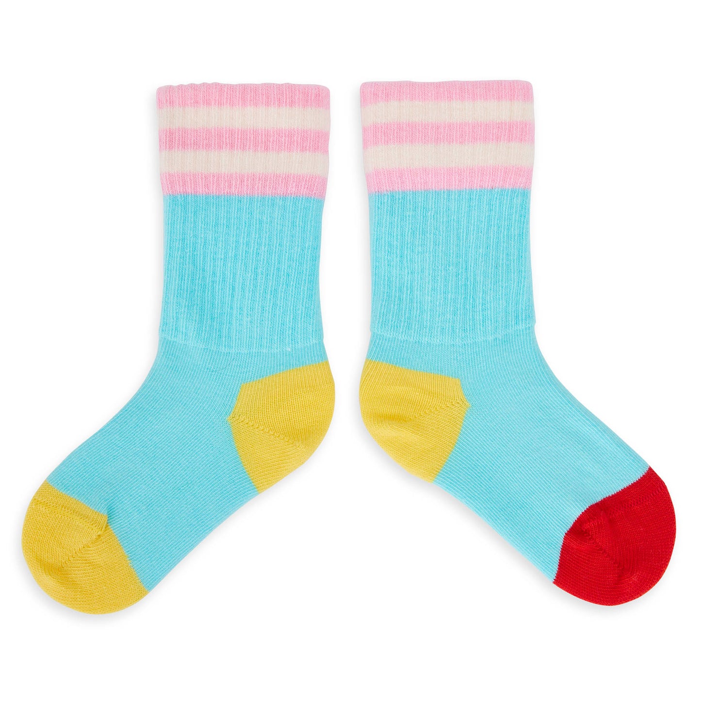 Chaussettes Enfants Mini Azur, coton biologique, accessoire coloré, cadeau enfant, dès 1 an, Cool Kids Only !