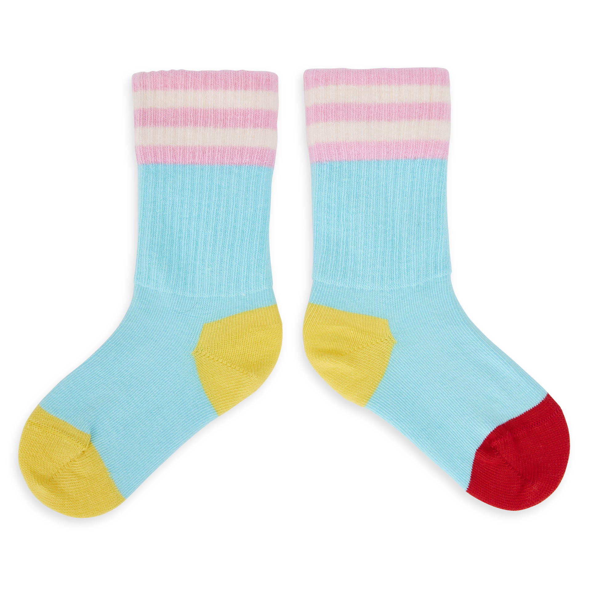 Chaussettes Enfants Mini Azur, coton biologique, accessoire coloré, cadeau enfant, dès 1 an, Cool Kids Only !