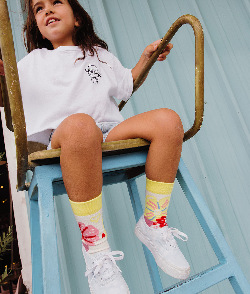 Chaussettes Enfants Garden Party, coton biologique, accessoire coloré, cadeau enfant, dès 1 an, Cool Kids Only !