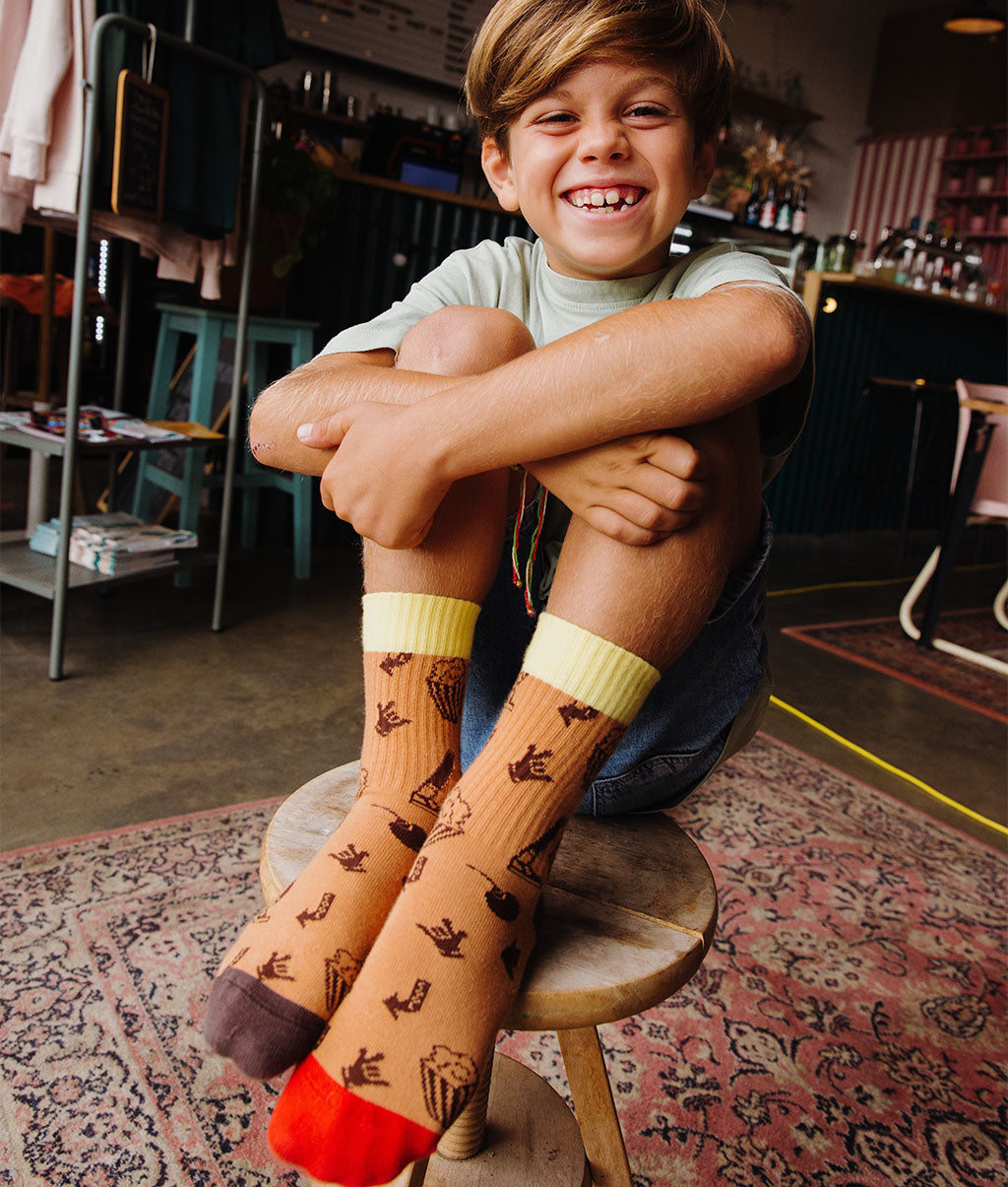 Chaussettes Enfants Groovy, coton biologique, accessoire coloré, cadeau enfant, dès 1 an, Cool Kids Only !