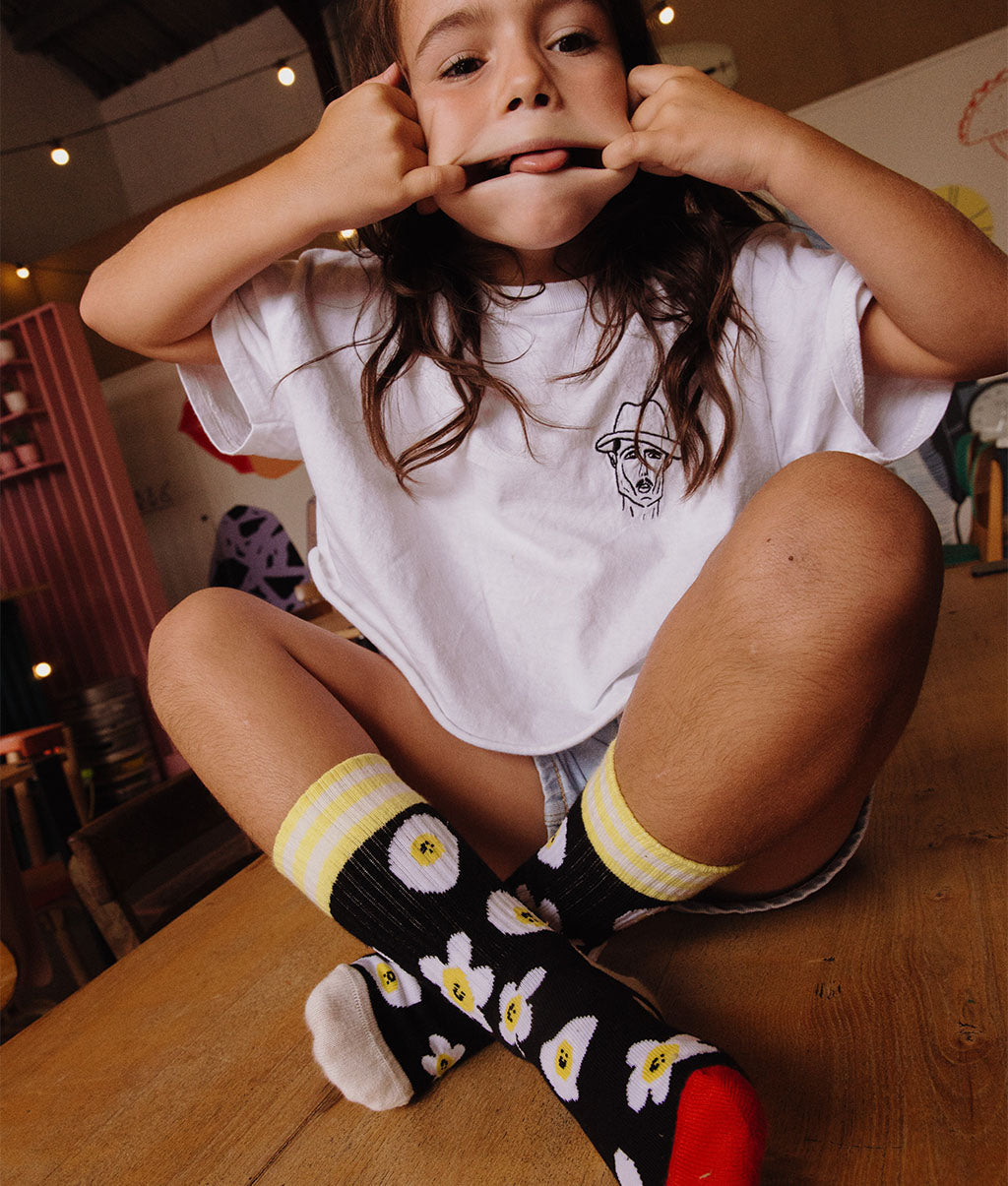 Chaussettes Enfants Eggs, coton biologique, accessoire coloré, cadeau enfant, dès 1 an, Cool Kids Only !