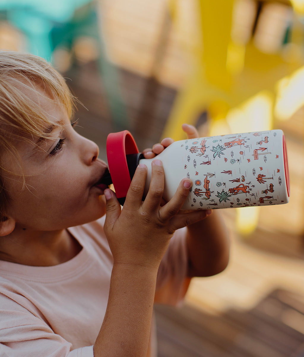 Gourde Enfants Jungly : Isotherme, 350ml, adaptée aux enfants, Cool Kids Only !