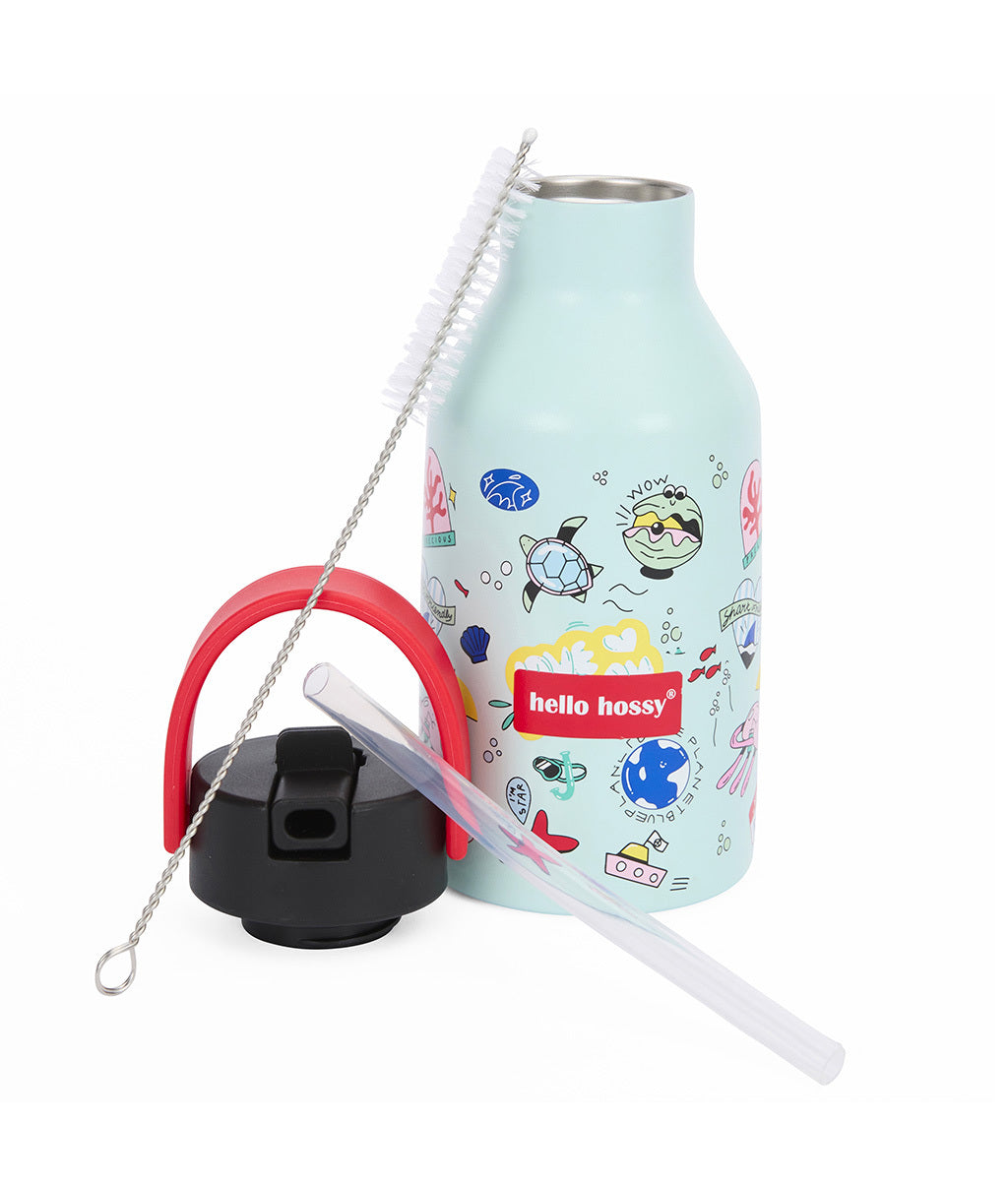 Gourde Enfants Ocean Lover : Isotherme, 350ml, adaptée aux enfants, Cool Kids Only !