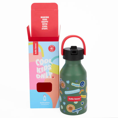 Gourde Enfants Smiley : Isotherme, 350ml, adaptée aux enfants, Cool Kids Only !