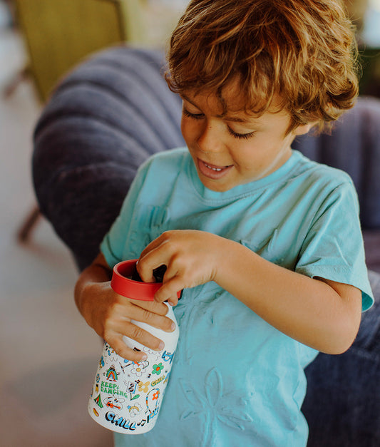Gourde Enfants Chill : Isotherme, 350ml, adaptée aux enfants, Cool Kids Only !