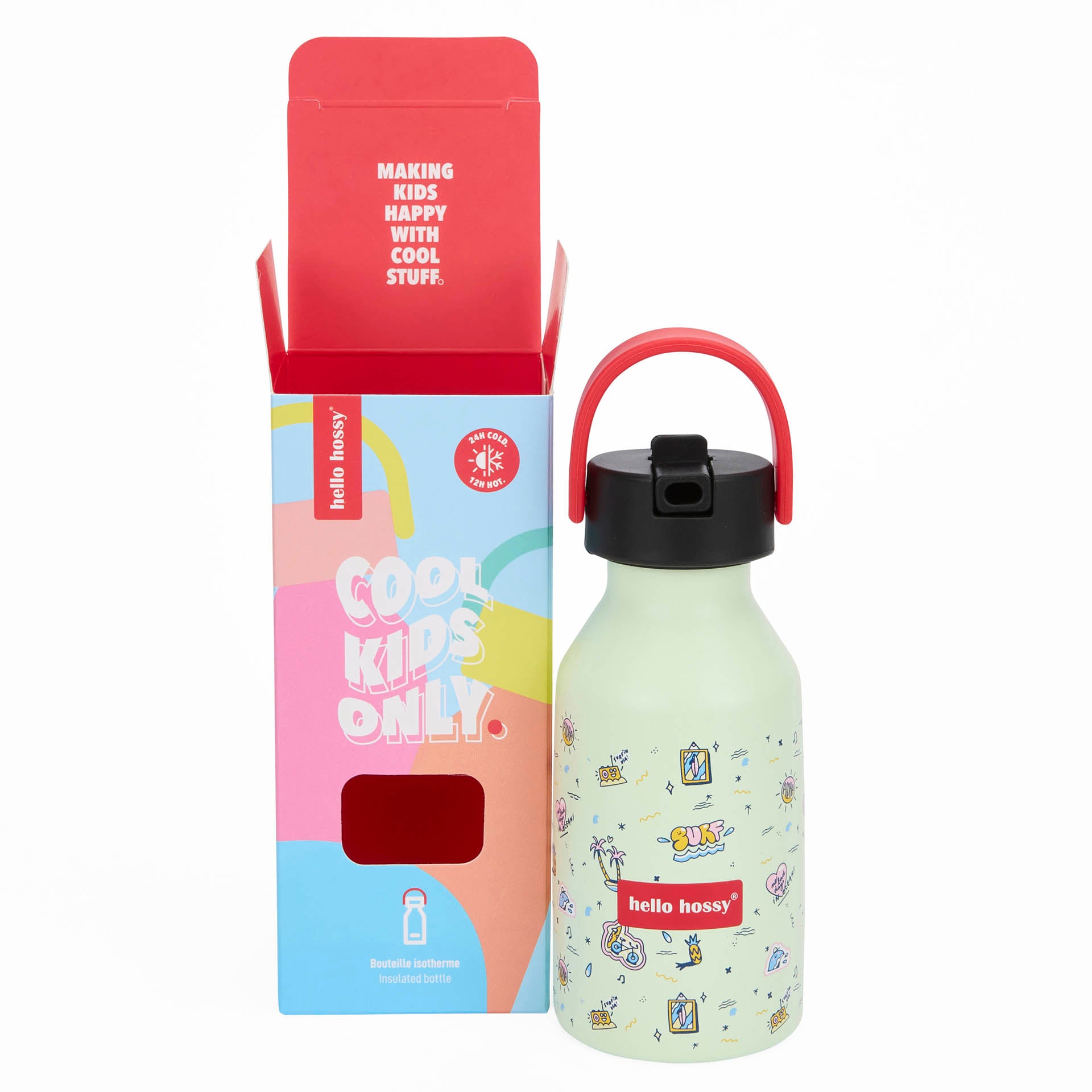 Gourde Enfants Aloha : Isotherme, 350ml, adaptée aux enfants, Cool Kids Only !